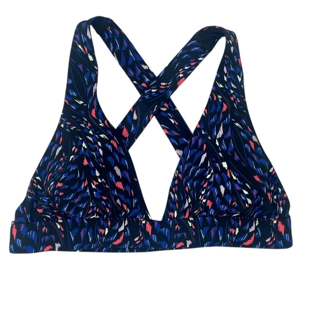 Sweaty Betty Peninsula Bikini Top Black Coral Sz M